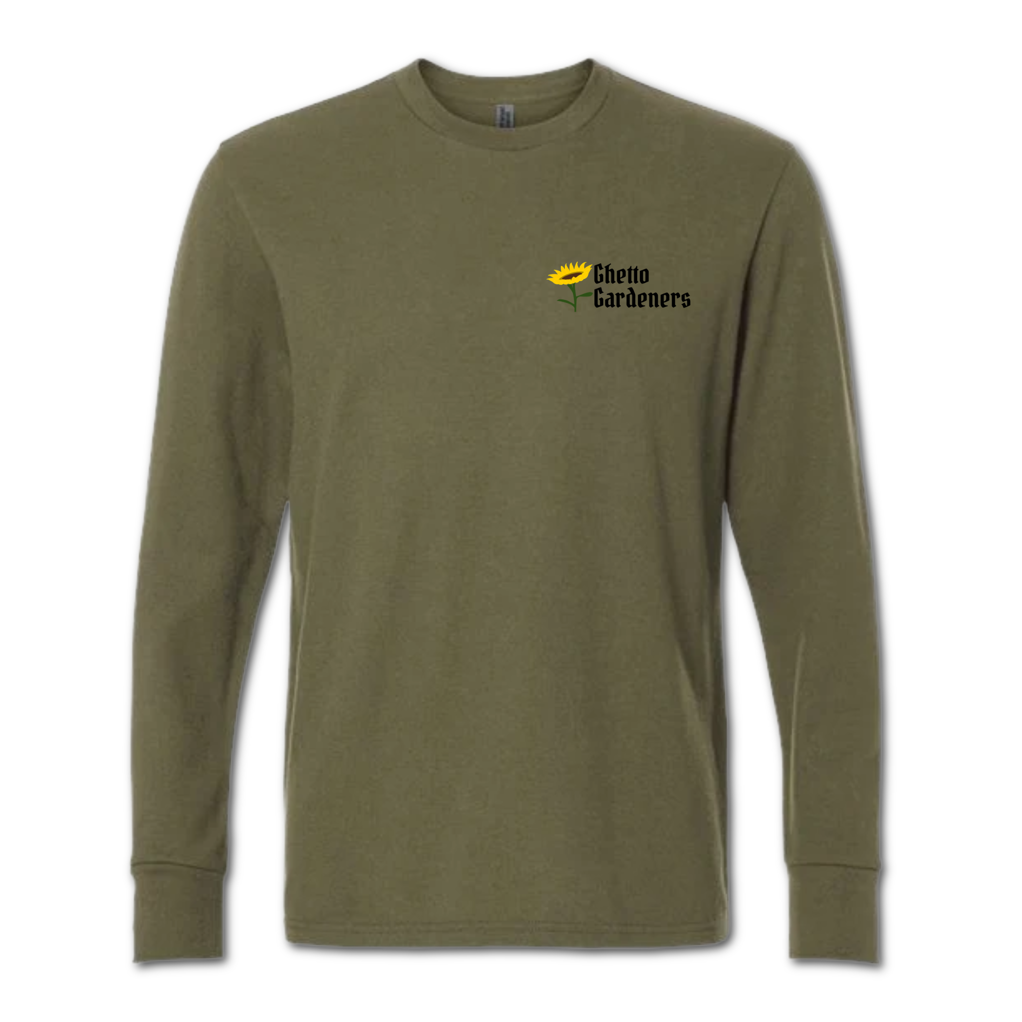 Ghetto Gardeners Olive Long Sleeve Tee